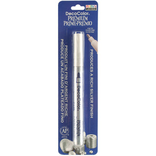 UCHIDA DecoColor Premium Fine Tip Paint Marker, Silver