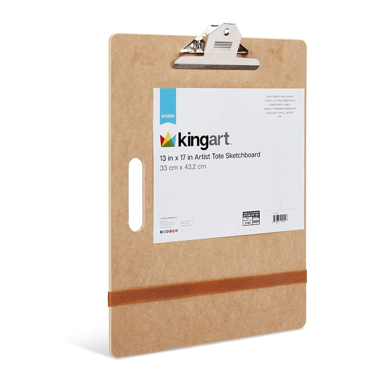 KINGART 680 Sketchboard, 13" X 17" Artist Sketchboard Brown