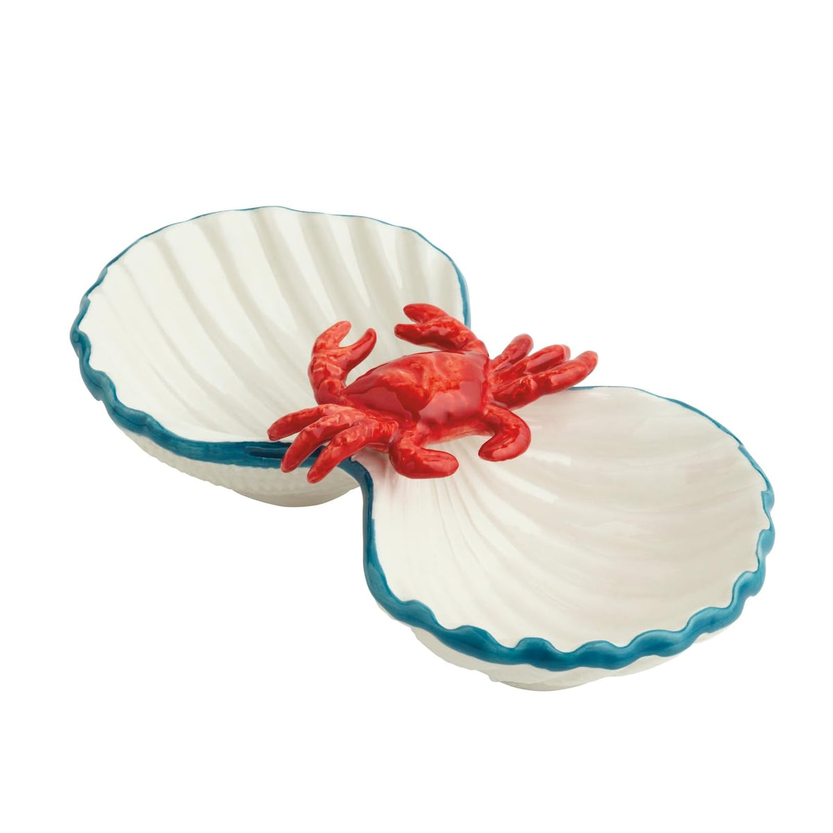 Mud Pie Dishware Bowl, 4 1/2" x 9", White