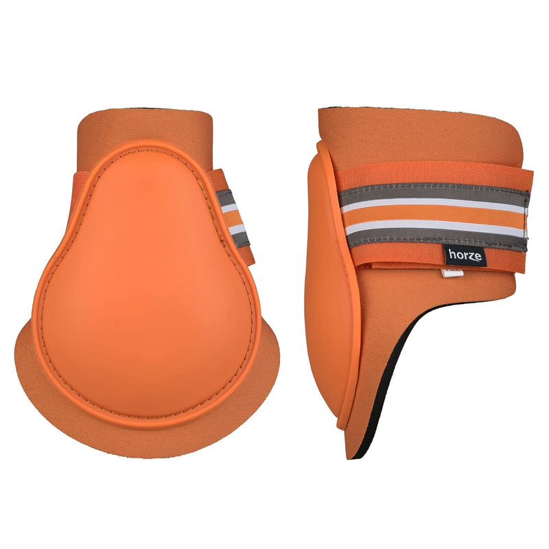 HORZE Adepto Fetlock Boots - Coral Gold - Horse