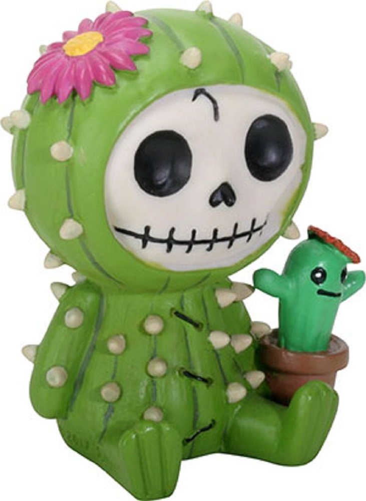 Pacific Trading YTC Summit International Furrybones Prickle Skeleton Dressed in Cactus Costume Halloween Figurine New