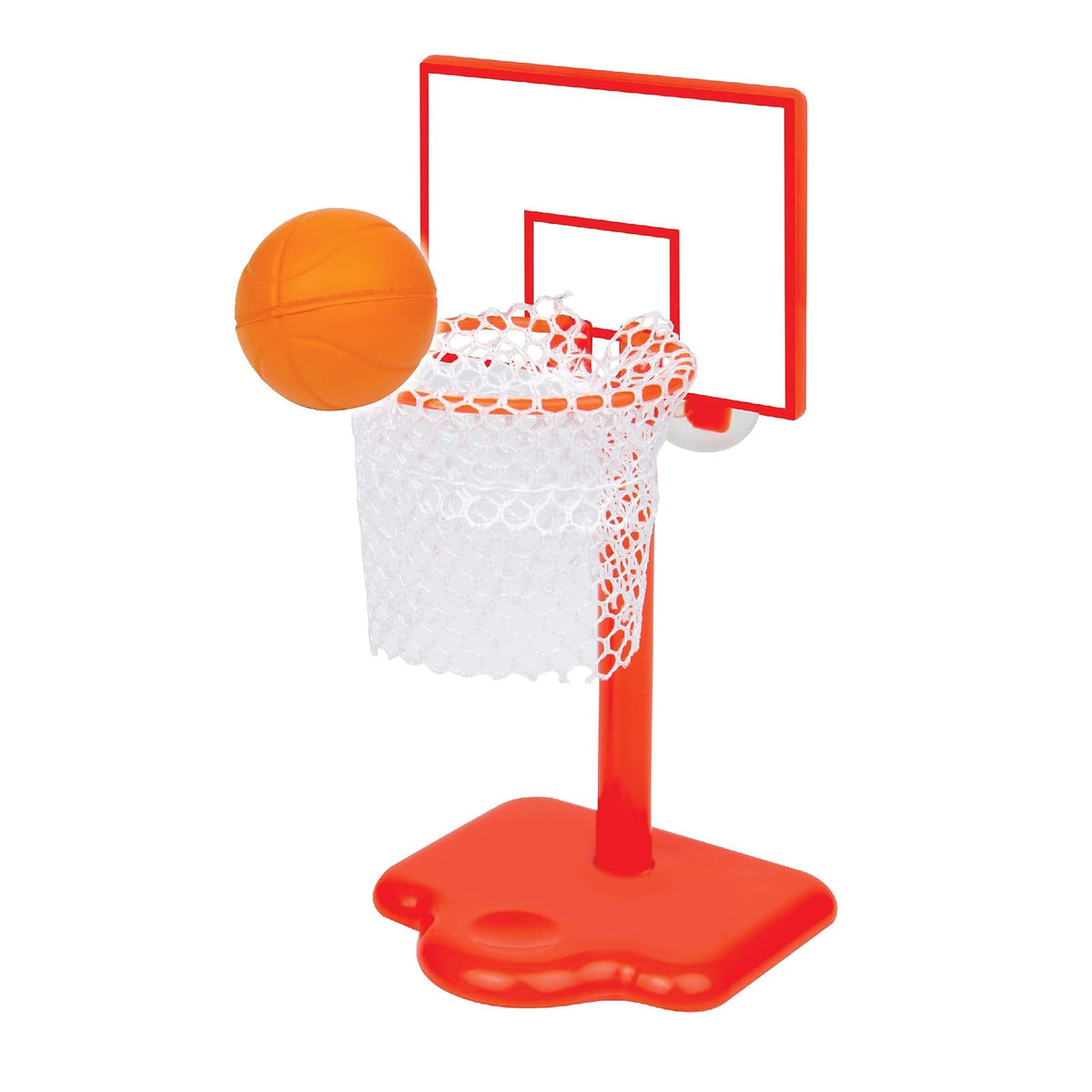 WORLD'S TINIEST Basketball Hoop, Orange, White, Portable