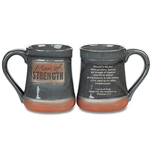 Cathedral Art Abbey Press Man of Strength Pottery Mug