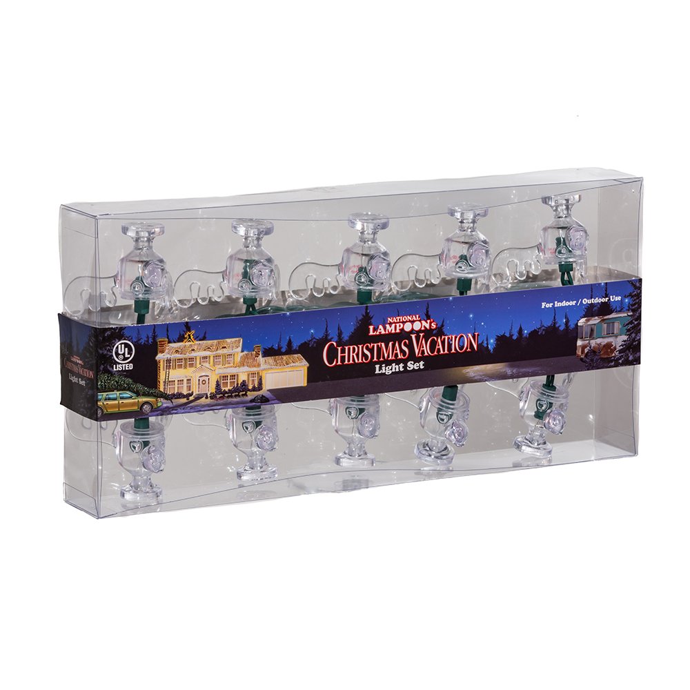 National Lampoon's Christmas Vacation Kurt Adler UL 10-Light Wally World Moose Mug Light Set