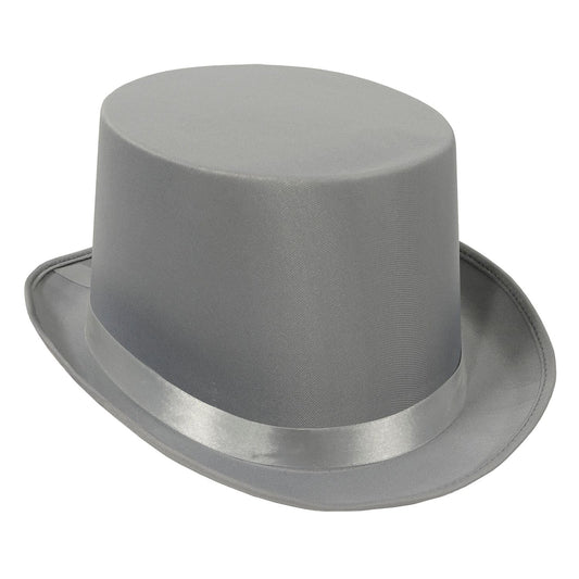 Beistle Satin Sleek Top Hat (gray) Party Accessory (1 count)