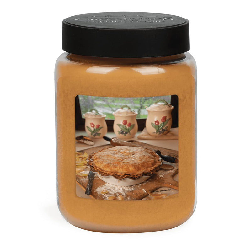 CROSSROADS ORIGINAL DESIGNS Apple Pie Hot Apple Pie Scented Jar Candle, 26 Oz, Home Fragrance