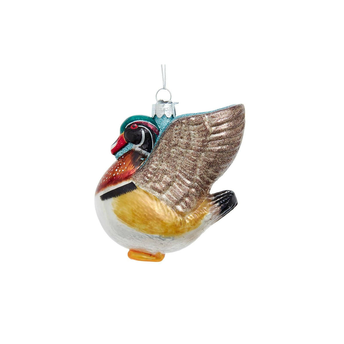 Kurt S. Adler Hanging Ornament, 4" x 1.5" x 3.875", Gold