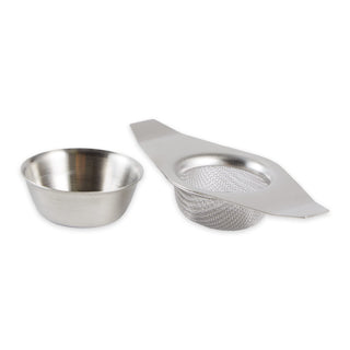 RSVP International Tea Infuser, 5" Width, Includes Drip Cup, Stainless Steel
