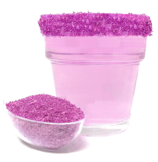 Ultimate Baker Snowy River Lavender Cocktail Salt - Natural Kosher Lavender Margarita Salt for Cocktail Rimming (3oz Gift Bottle)