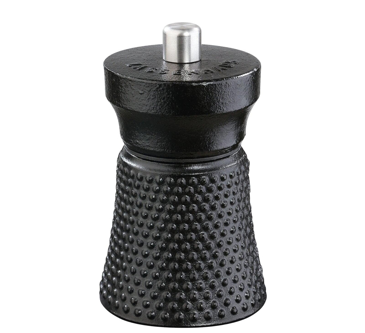 Zassenhaus Worker Pepper Mill, Cast Iron Grinder Made of High-Performance Ceramic, Grinding Level Infinitely Adjustable, Also for Salt, Dried Herbs and More, Height: 10.0 cm, Diameter 6.0 cm