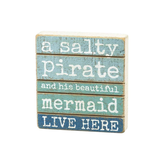 Primitives by Kathy Decorative Signage, 4x4.5 inches, Mint, Teal