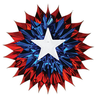Beistle Patriotic Fan-Burst (red, white, blue) Party Accessory (1 count) (1/Pkg)