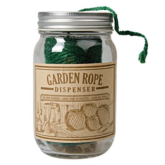 Esschert Design Green Garden Twine in a Jar Dispenser