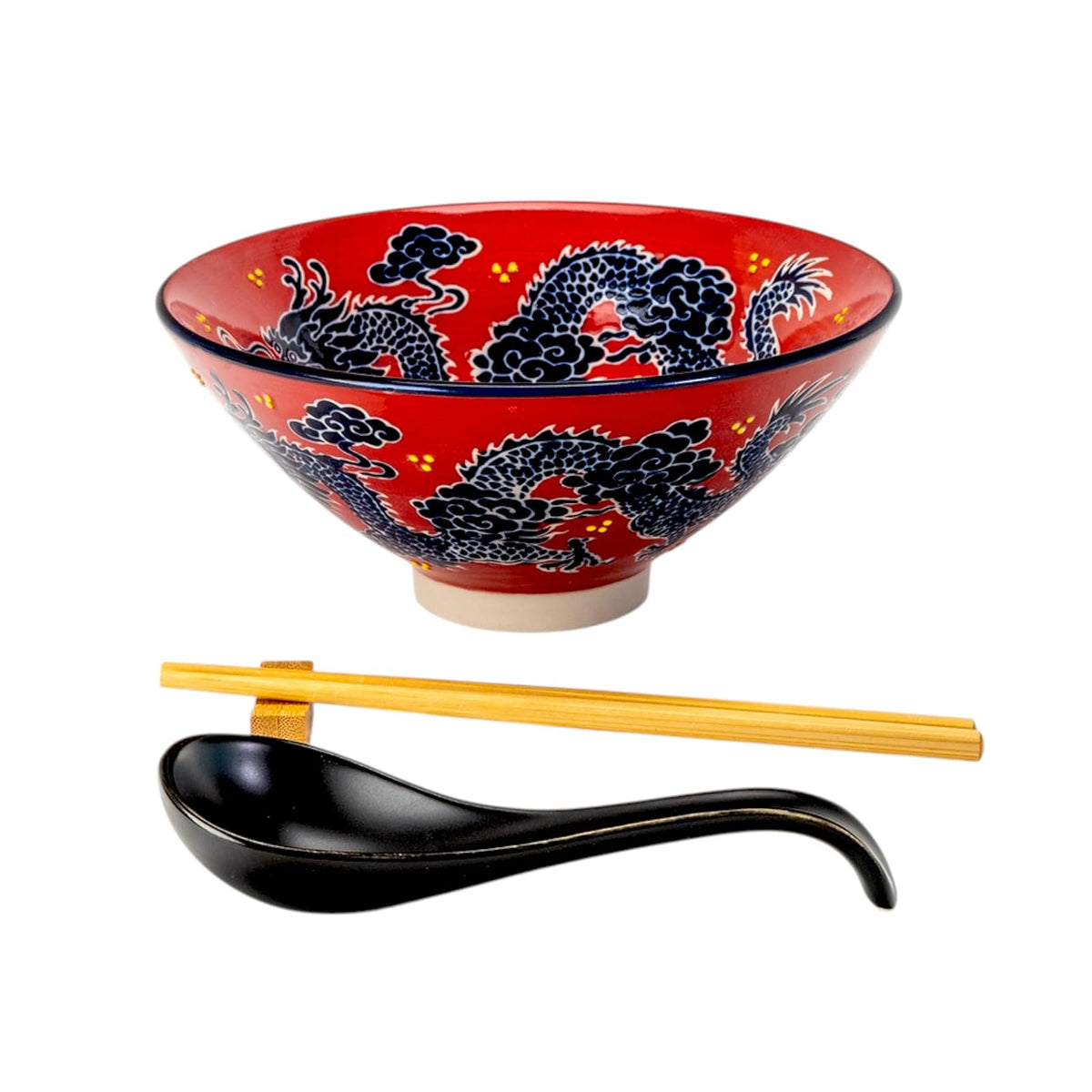 Urban Tokyo Dishware Bowl, 24 fl oz, Red Dragon
