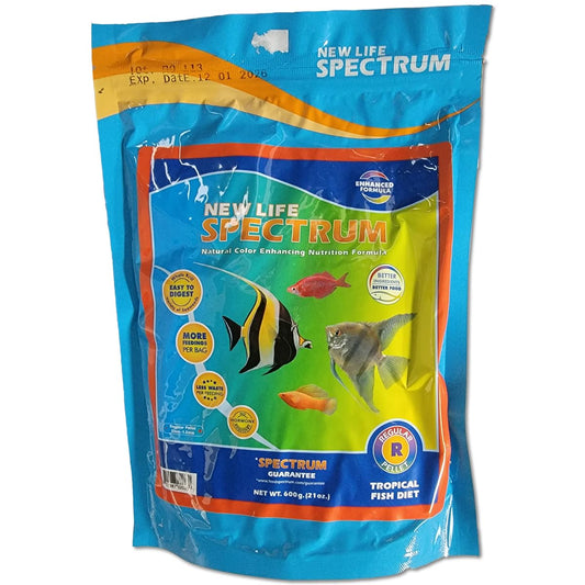 New Life Spectrum Regular Pellet, 1mm-1.5mm, 600 Grams