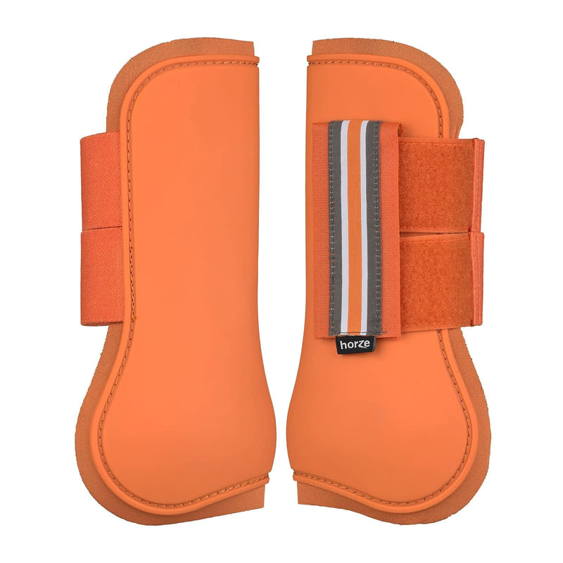 HORZE Adepto Tendon Boots - Coral Gold - Horse