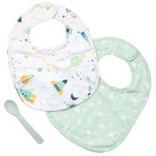 Stephen Joseph Food Bib, One Size, Space