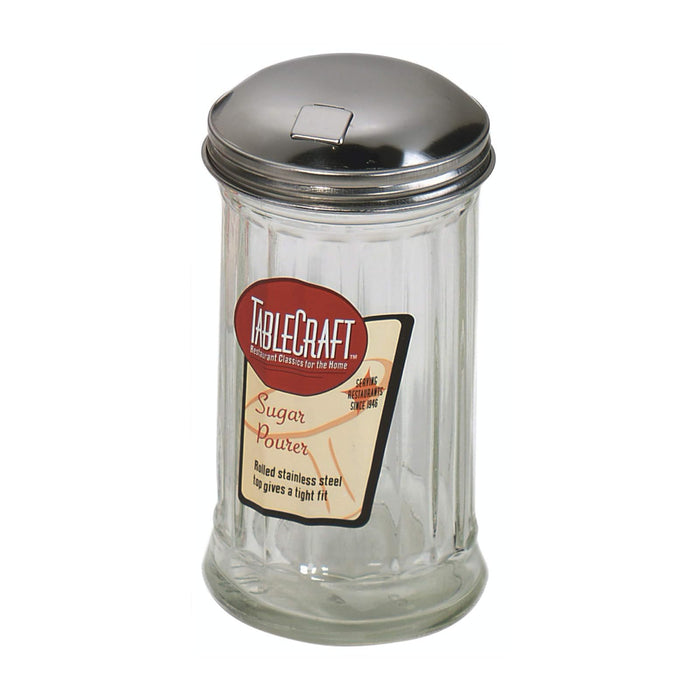12 oz Sugar Dispenser, Sugar Pourer with Hinged Lid