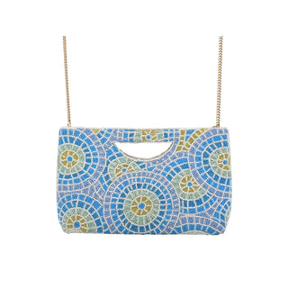 Bamboo Trading Handbag, 10 inches x 7 inches, Blue