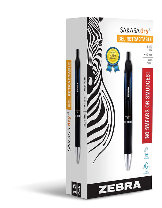 Zebra Pen Sarasa Dry Gel X1 Retractable Pen