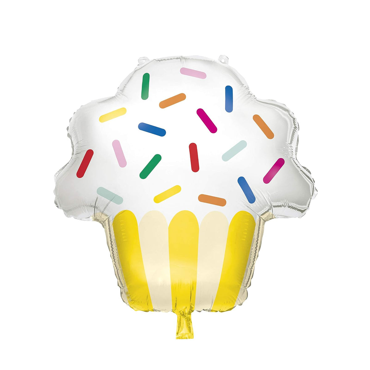 Unique Balloon, 29 inches, Multicolored With Yellow Stripes