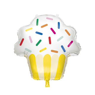 Unique Balloon, 29 inches, Multicolored With Yellow Stripes