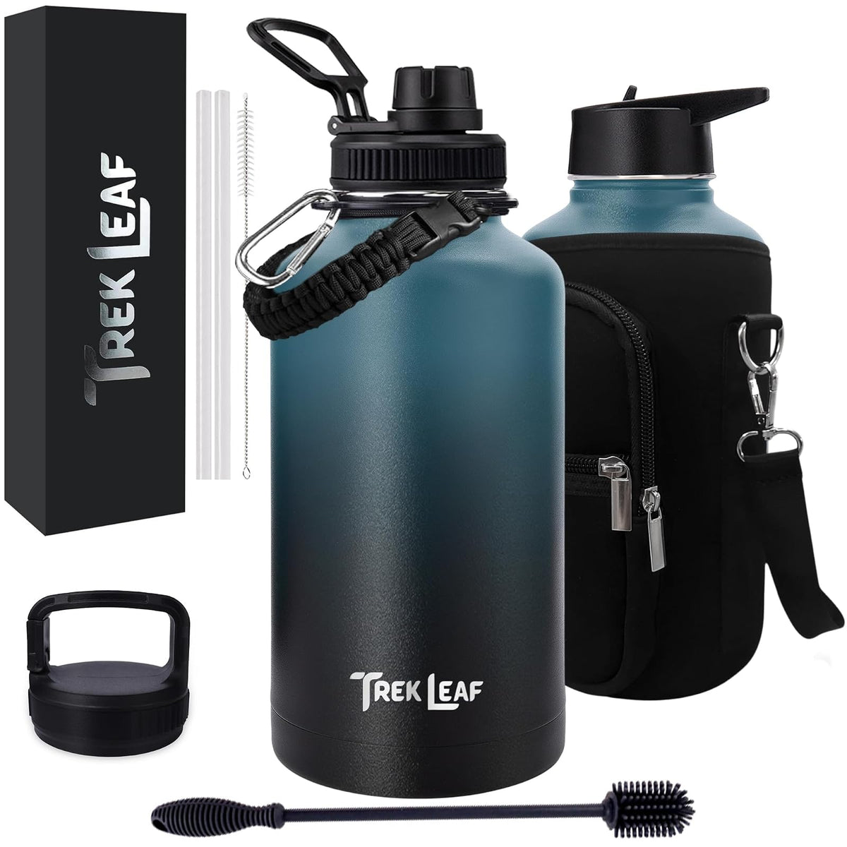 Trek Leaf Bottle, 64 Ounces, Cascade Shadow