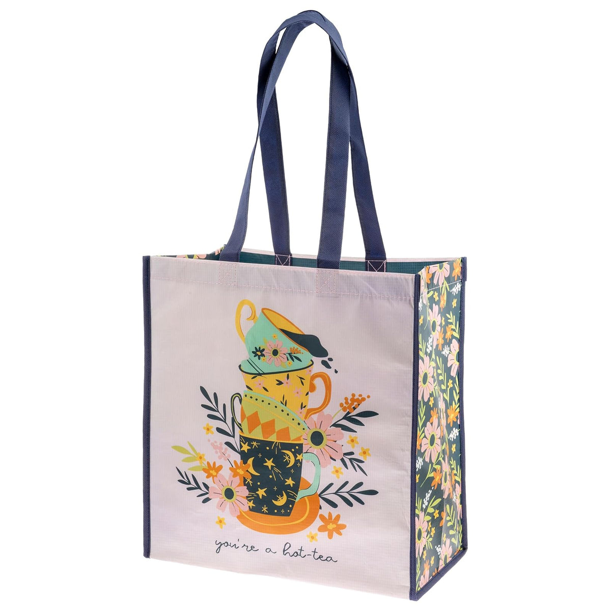 Karma Tote Bag, Large, Tea Cups