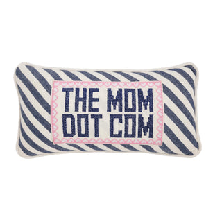 Mud Pie Pillow, 6" x 12", Navy