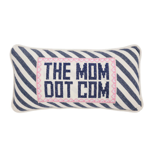 Mud Pie Pillow, 6" x 12", Navy