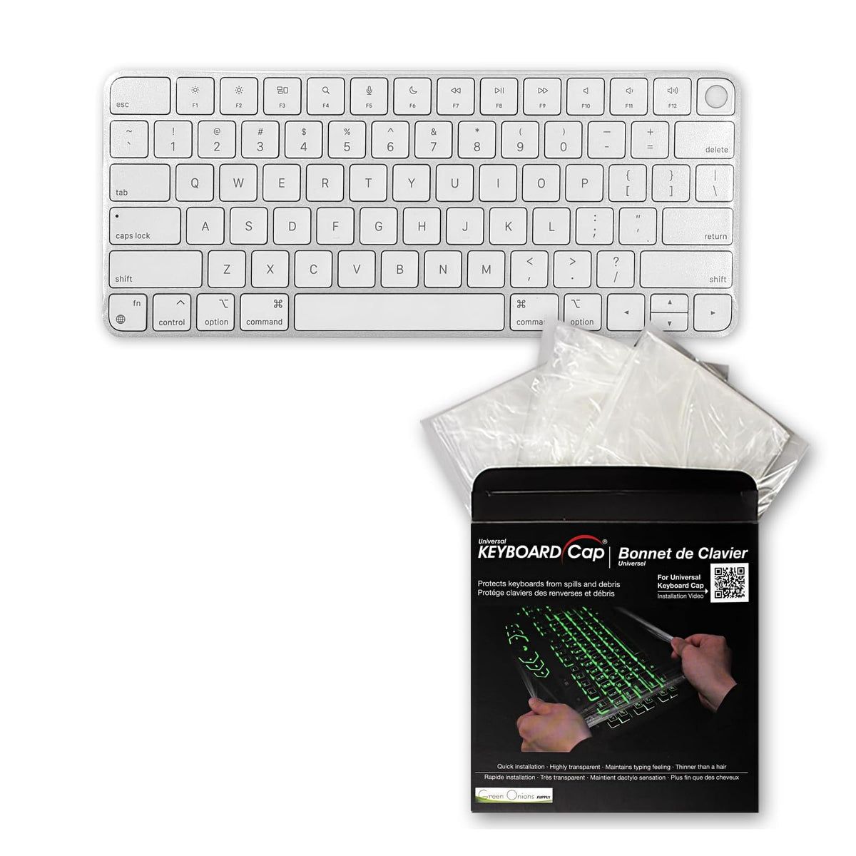 Green Onions Supply Electronic Device Skin, Magic Keyboard without Numeric Keypa
