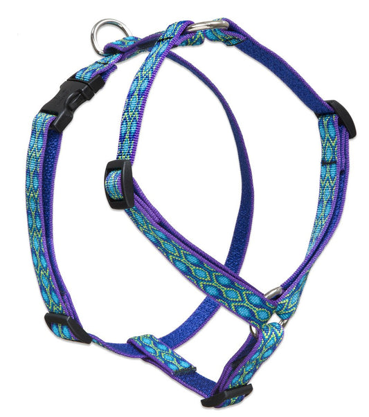 Lupine Pet Originals 3/4" Rain Song 20-32" Adjustable Roman Dog Harness for Medium Dogs