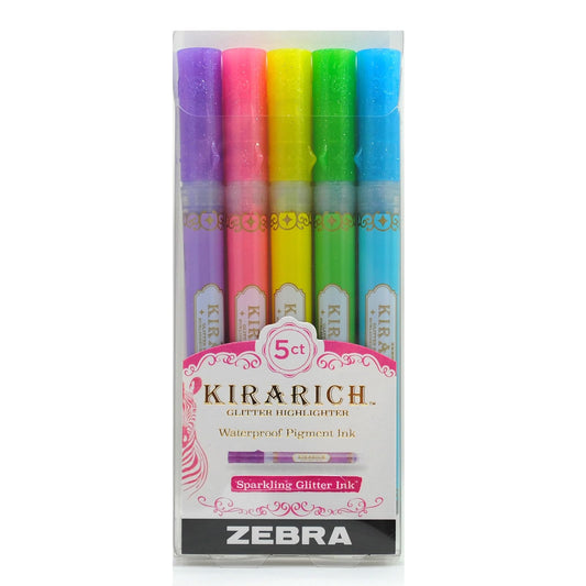 Zebra Pen 1 Zebra KIRARICH Set 5/PKG, Assorted