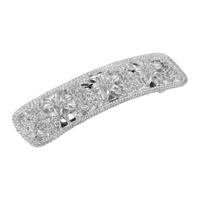 1928 Jewelry Silver-Tone Vintage Barrette