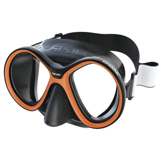 SEAC Dive Mask, Standard, black/orange