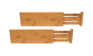 Lipper International Bamboo Dresser Drawer Dividers, Set of 2