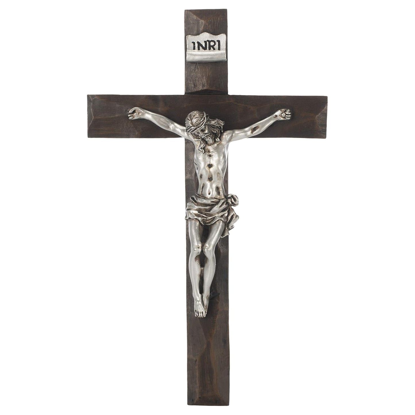 Roman Silver Crucifix, 7.5"H