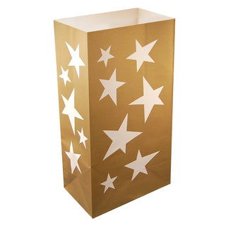 Lumabase Outdoor Living, Gold with White Stars