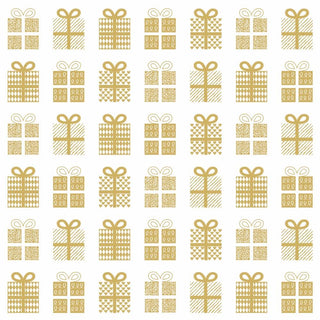 Paperproducts Design Pure Gifts 3-Ply Beverage Napkins, 5-Inch, Gold, Pack of 20