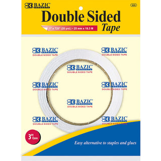 BAZIC PRODUCTS Adhesive Tapes, 1-Pack, 1" X 20 Yard