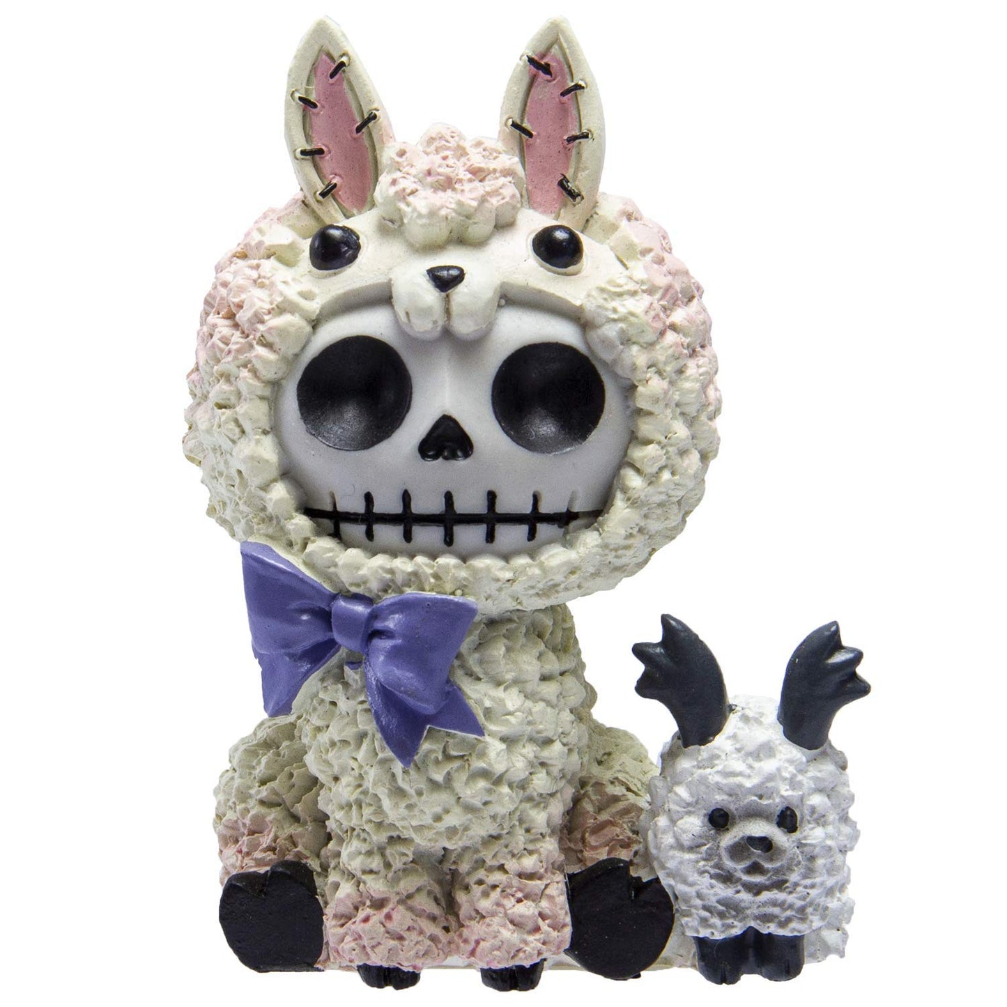 Pacific Trading Furrybones Summit Collection Alpaca Paco Figurine Decorative Signature Skeleton in Alpaca Llama Camelid Costume 3 Inch Tall Collectible Statue