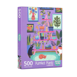 Badge Bomb Puzzles, 500, Purrfect Plants
