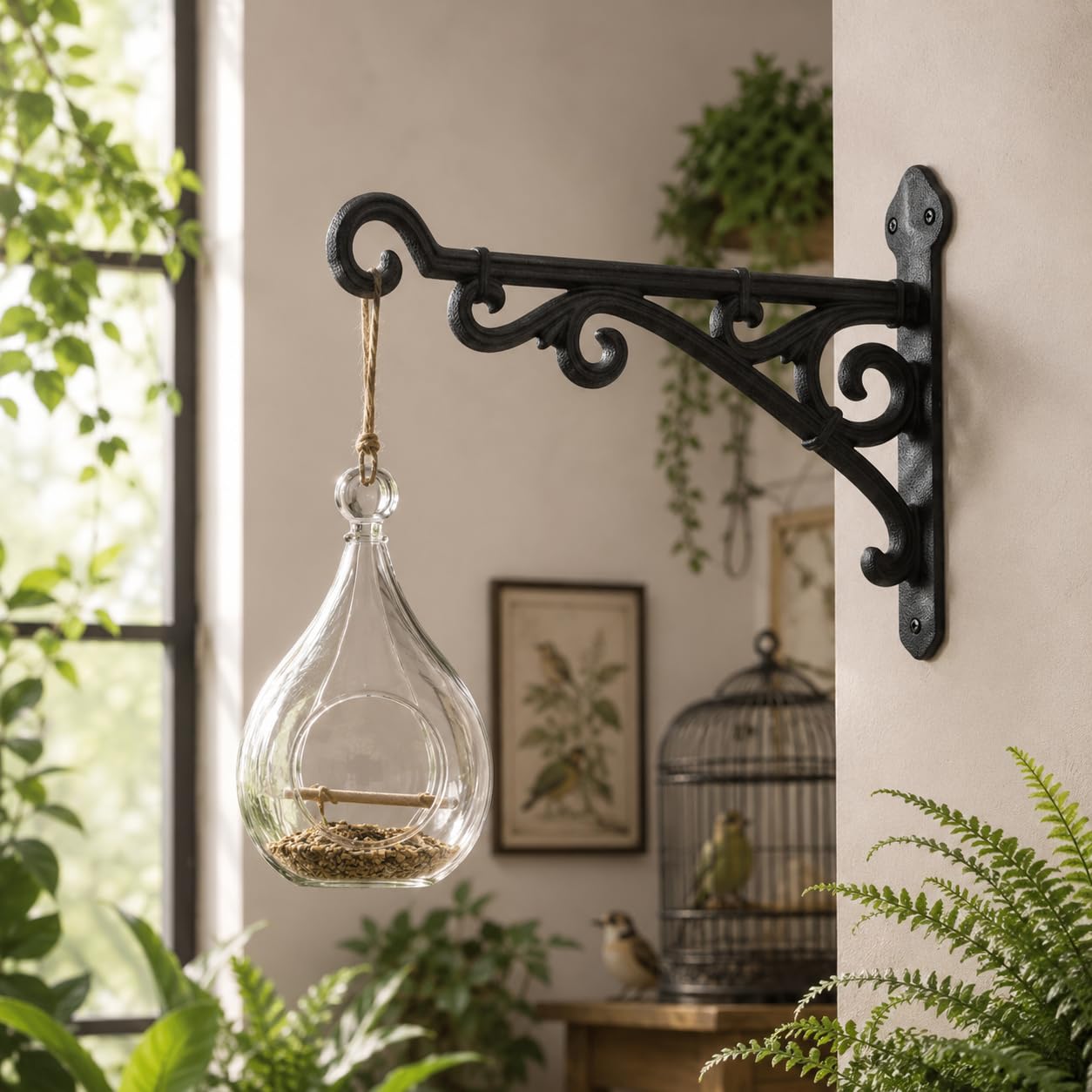 Comfy Hour Cast Iron Wall Mount Bracket - Primitive, Brown
