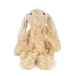 Pet Lou Stuffingless Floppy Plush Dog Toys with Durable Squeak and Crinkle Paper Dog Chew Toys for Large Dogs and Medium Dogs (TAN, 19 Inch Floppy Rabbit 3)