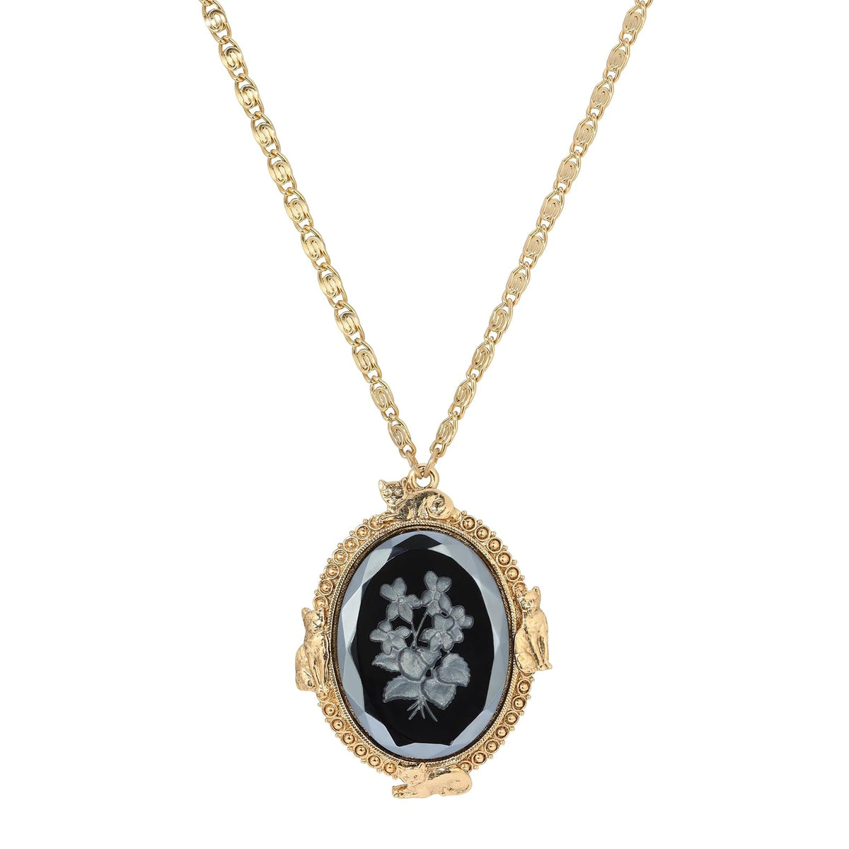 1928 Jewelry Company Necklace, One Size, Black