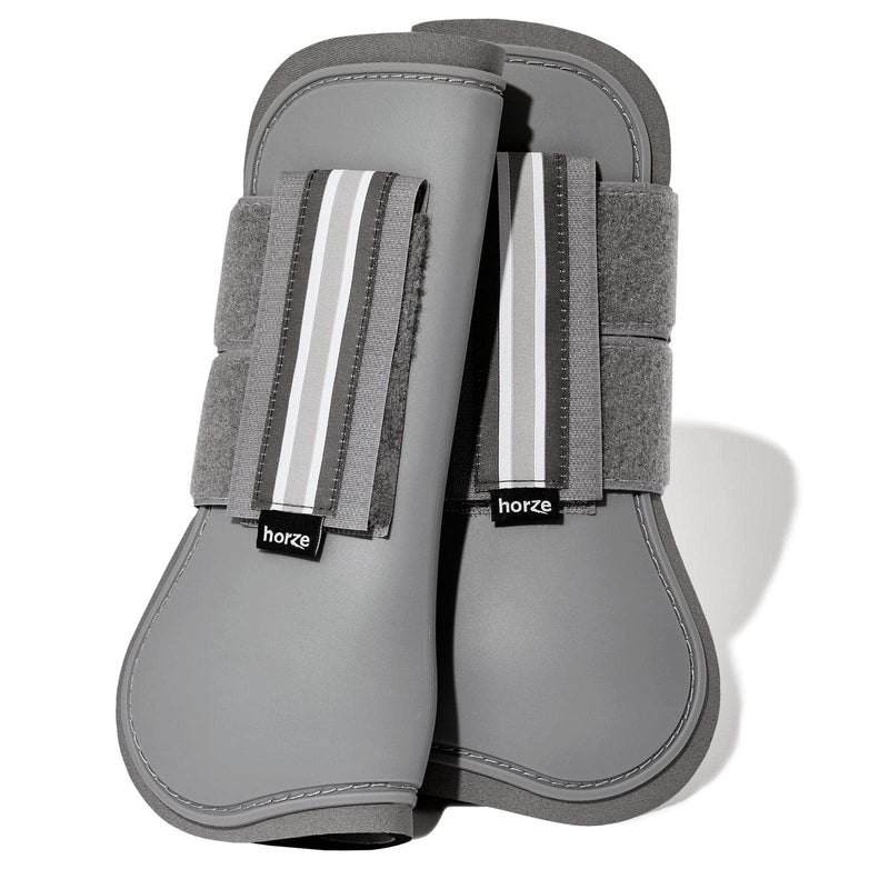 HORZE Adepto Tendon Boots - Steel Grey - Warmblood