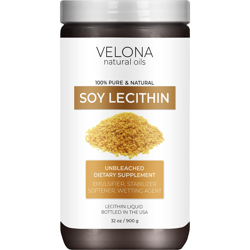 velona Pure Liquid Soy Lecithin 32 oz | Food Grade | Unbleached| Emulsifier, Stabilizer, Softener, Smoother, Wetting Agent | Use Today - Enjoy Results