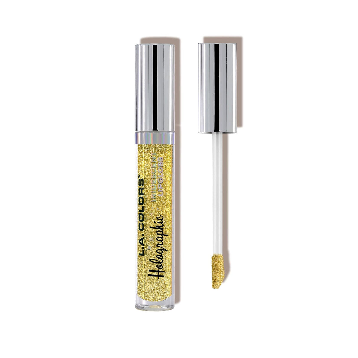 L.A. Girl COLORS Holographic Lipgloss, Gold Rush