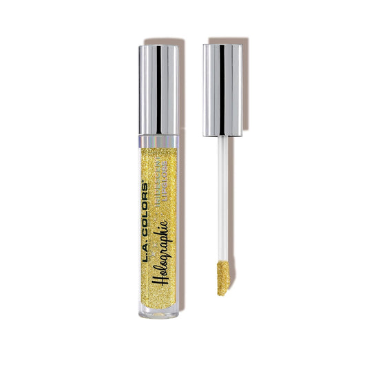 L.A. Girl COLORS Holographic Lipgloss, Gold Rush