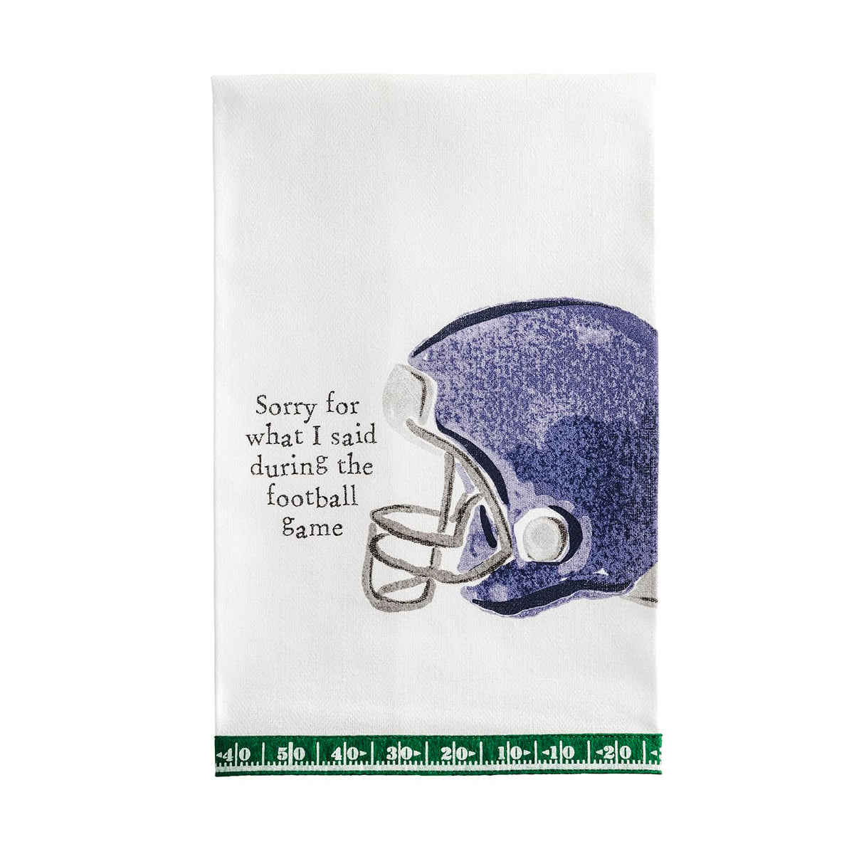 Mud Pie Towel, 26x16.5 inches, White-sorry for What I Said